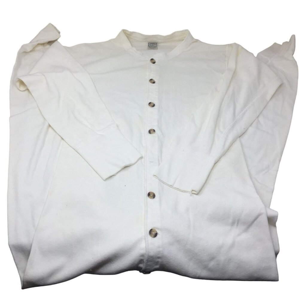 The Original Arizona Jean Company Size Large Cotton Button Up Long Sleeved Rompe